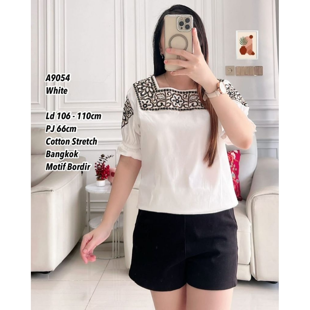 BLUS BORDIR COTTON BANGKOK A9054