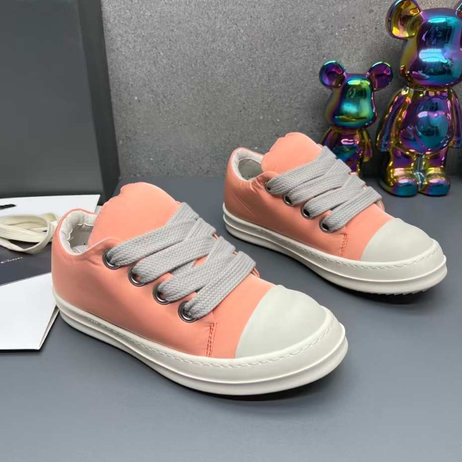 VVIP Quality Rick Owens DRKSHDW Comfortable and Versatile Fat Ding Board Shoes Men/Women Pink