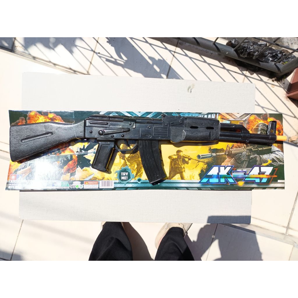 [VB] MAINAN TEMBAK-TEMBAKAN AK47HT IMAGE |MAINAN PISTOL  TRETEK  BESAR
