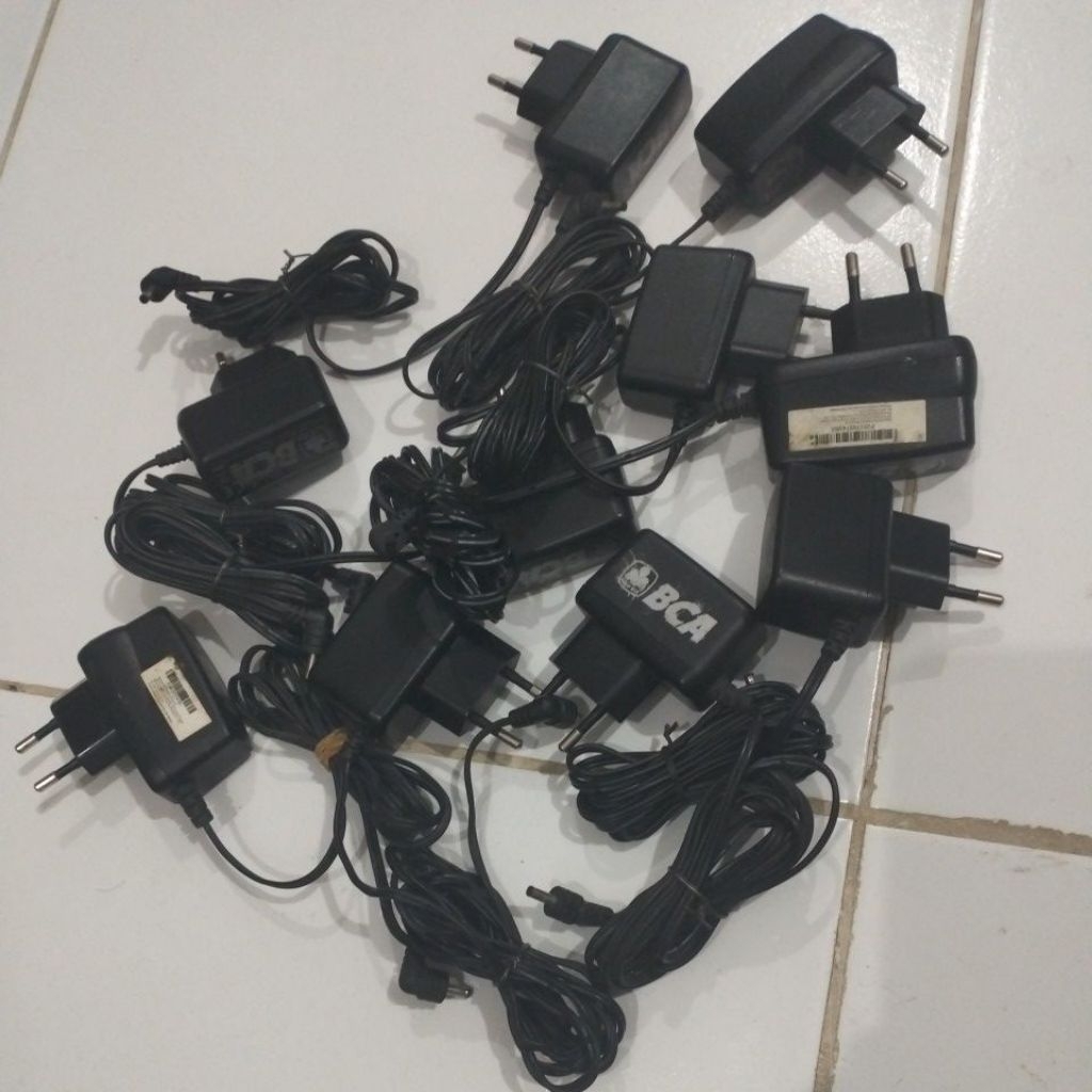 Adaptor STB TANAKA ORIGINAL KTEC BCA 5V 1A Jack Kecil bekas tapi original