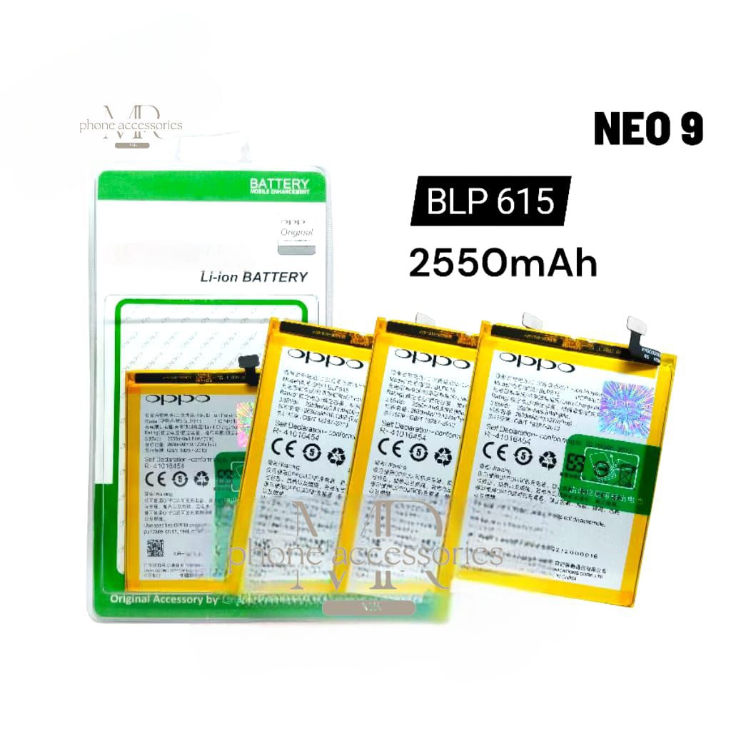 Baterai OPPO NEO 9 - A37 - A37F Blp-615  Battery Batre Ori