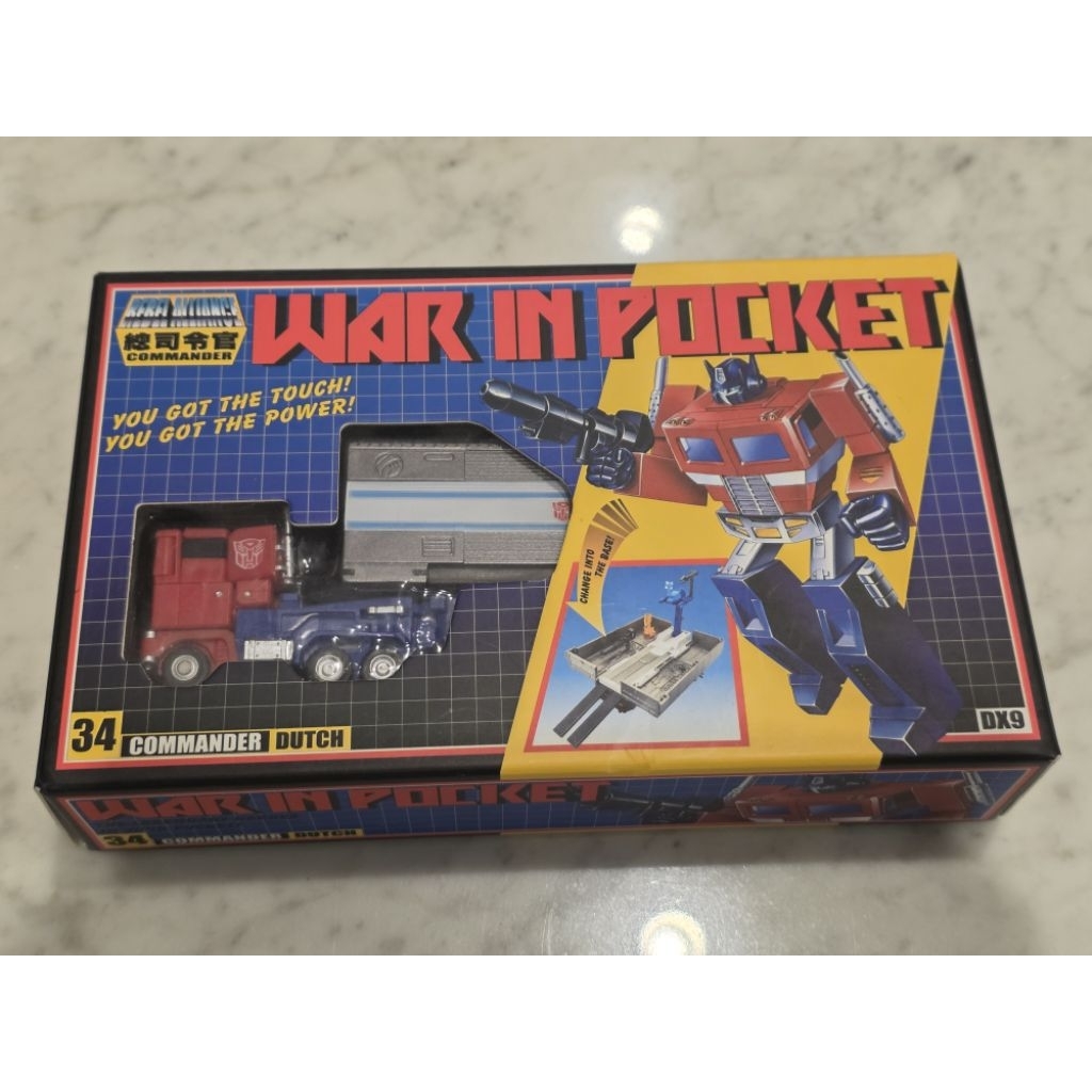 DX09 War In Pocket Commander Dutch Optimus Prime Transformers