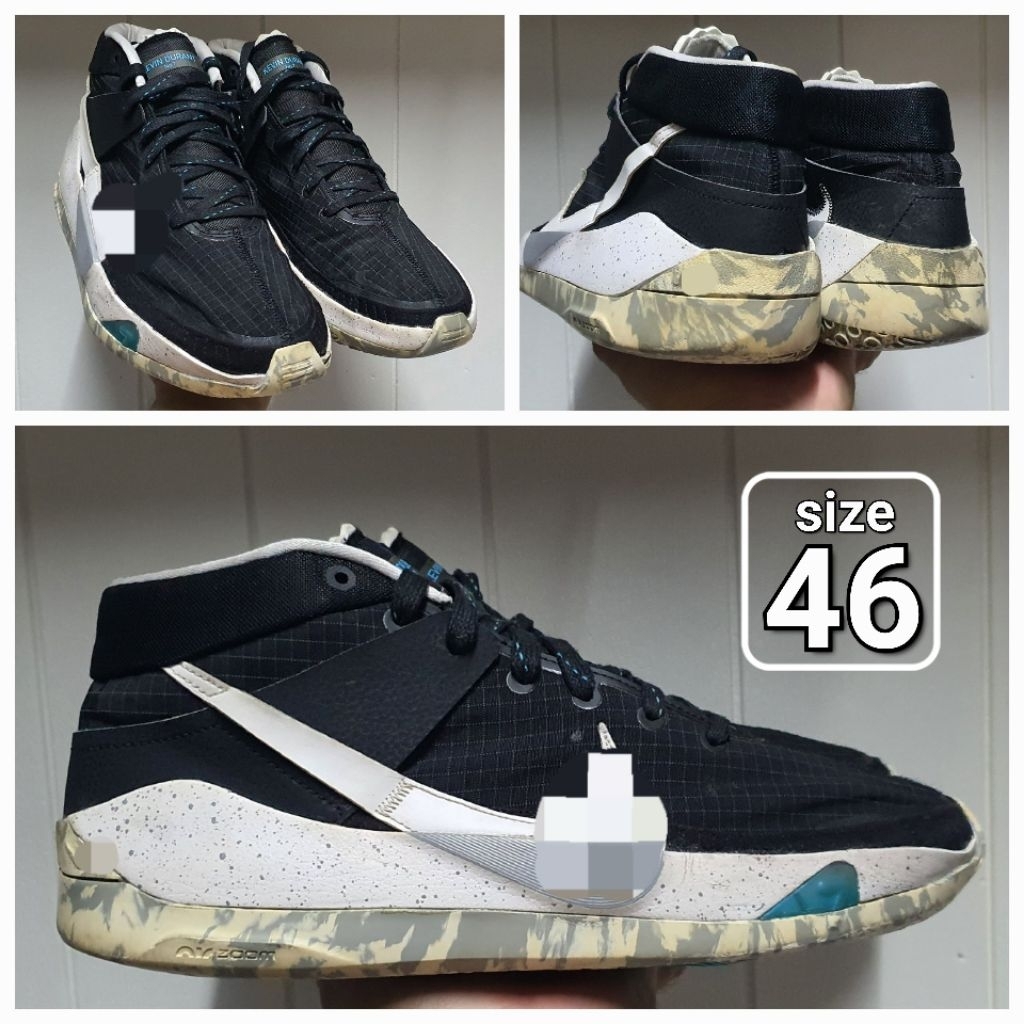 Sepatu Basket Low KD XIII Black suze 46 Second Ori shoes