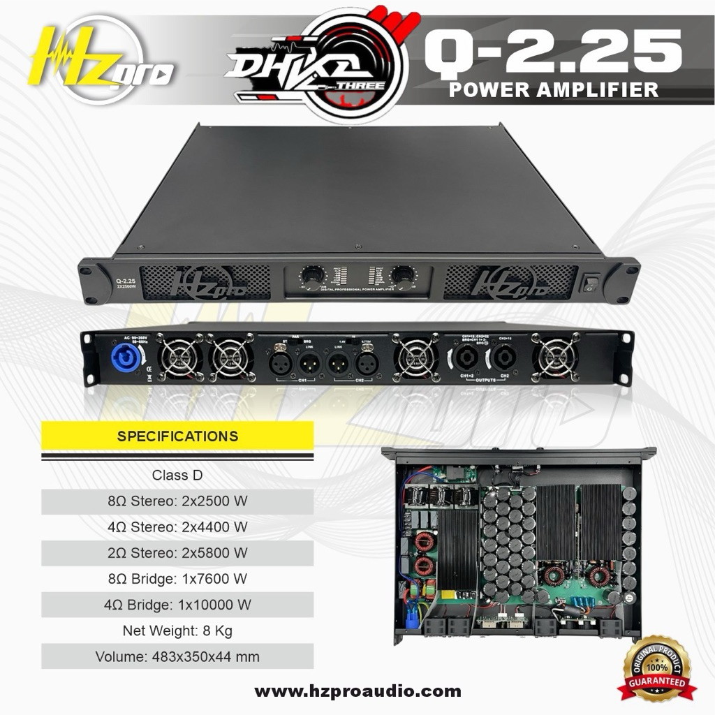 POWER AMPLIFIER HZ PRO Q-2.25 CLASS D BALAP VIRAL / Power balap viral Hz pro Q-2.25 Class D original