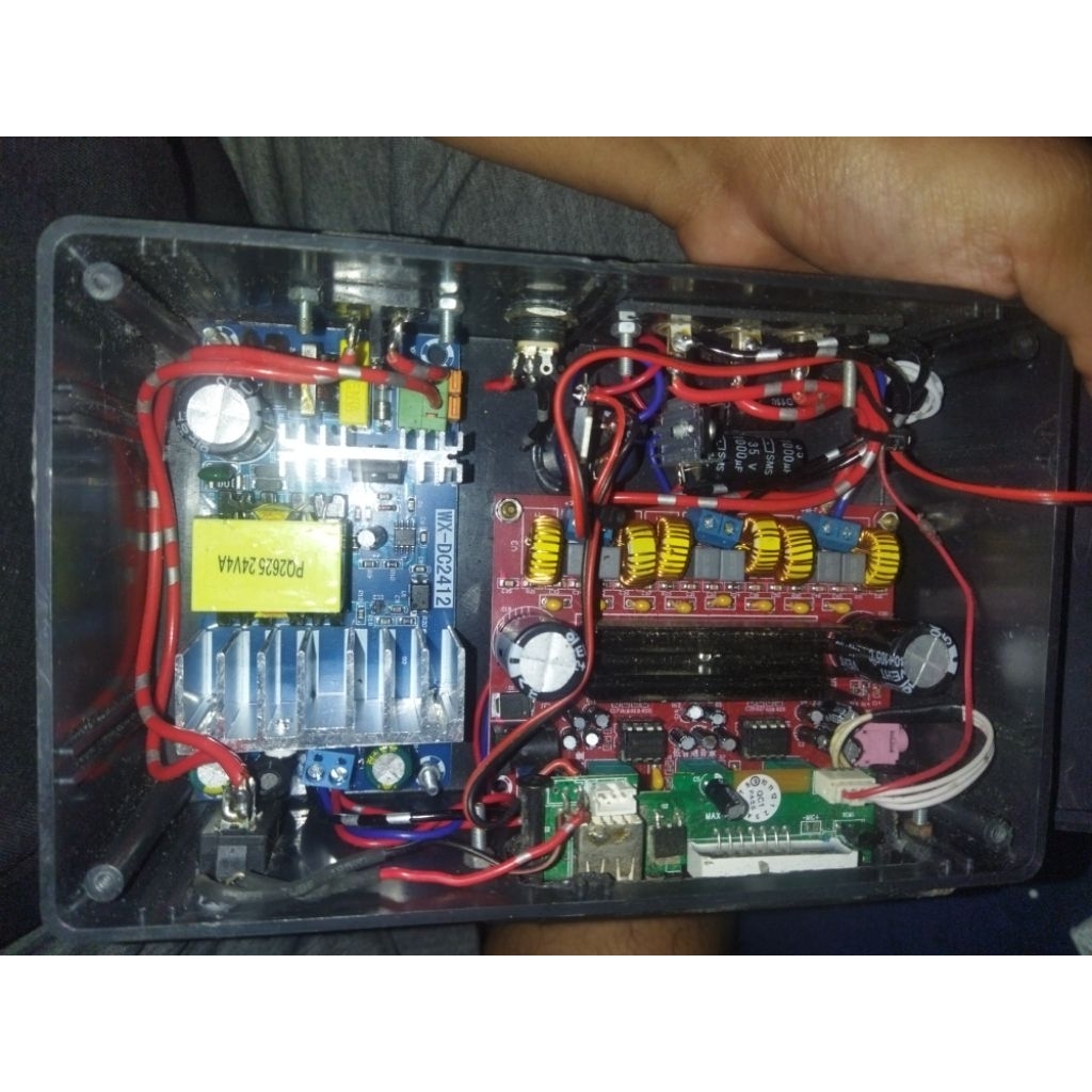 Power amplifier miniatur 3 way set smps (bekas normal)