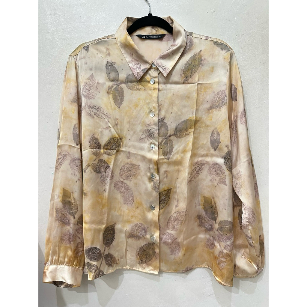 Zara Printed Satin Shirt