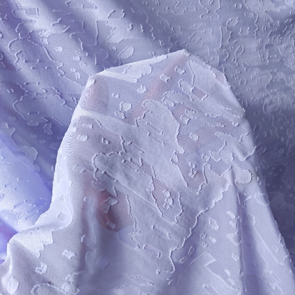 KAIN SIFON URAGIRI PREMIUM WARNA LILAC SISA GARMENT - KAIN SIFON RUBIAH POLOS - KAIN SIFON EMBOS HAR