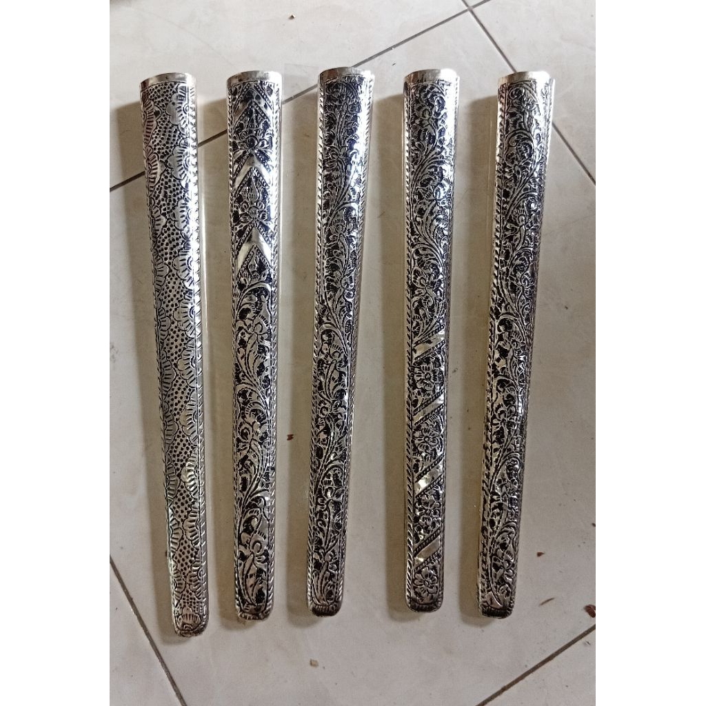 Pendok Bunton Kuningan Sepuh Perak Sangupan 2,5