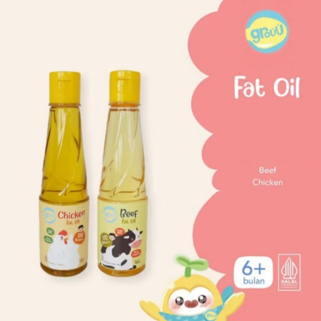 GROUU Minyak MPASI BB Booster - Minyak Lemak Ayam & Minyak Lemak Sapi