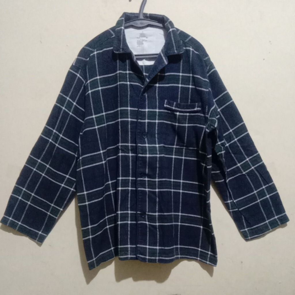 preloved kemeja flanel piyama wanita