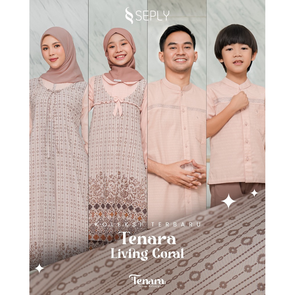 Sarimbit seply 2026 / Sarimbit keluarga 2026 / Sarimbit seply Tenara living coral