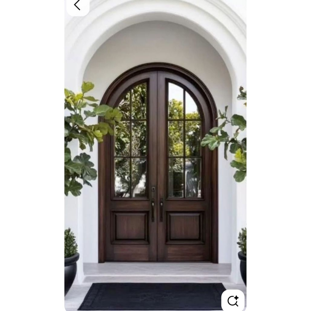 pesanan custom 2 pintu,2 set kusen jendela kaca bahan kayu jati