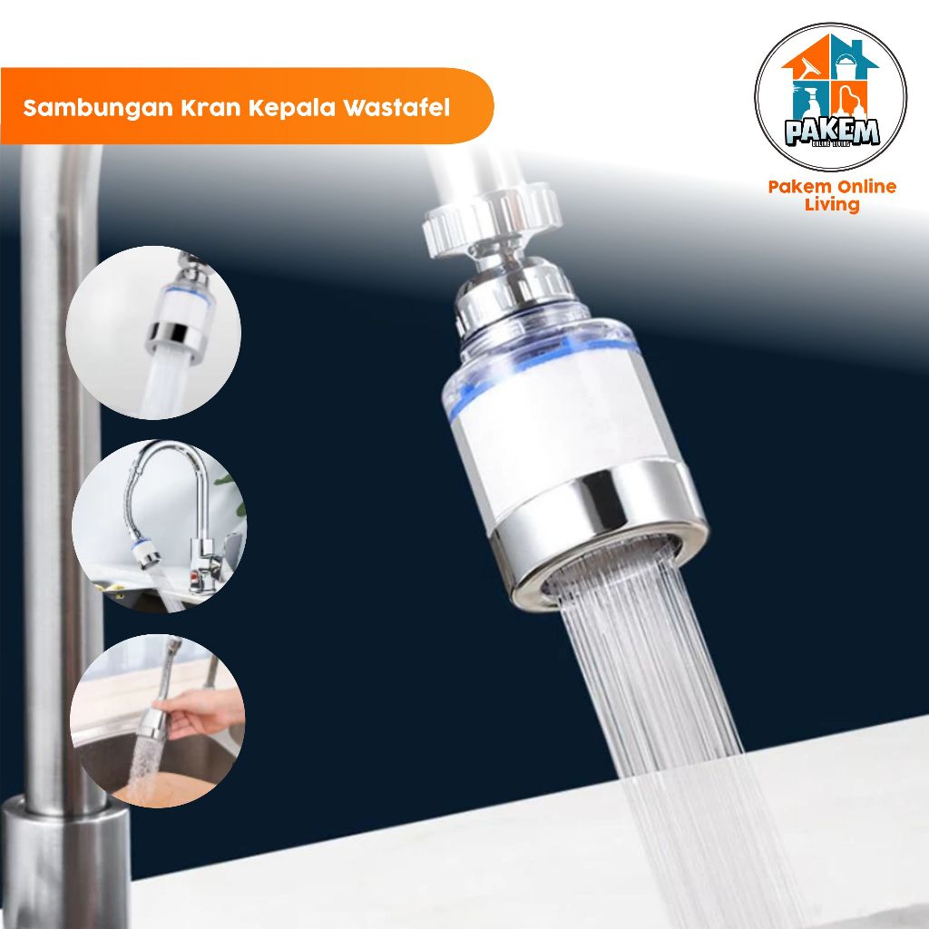 Filter Saringan Air Kran Cuci Piring Sambungan Kran Air Filter Refill Purifier