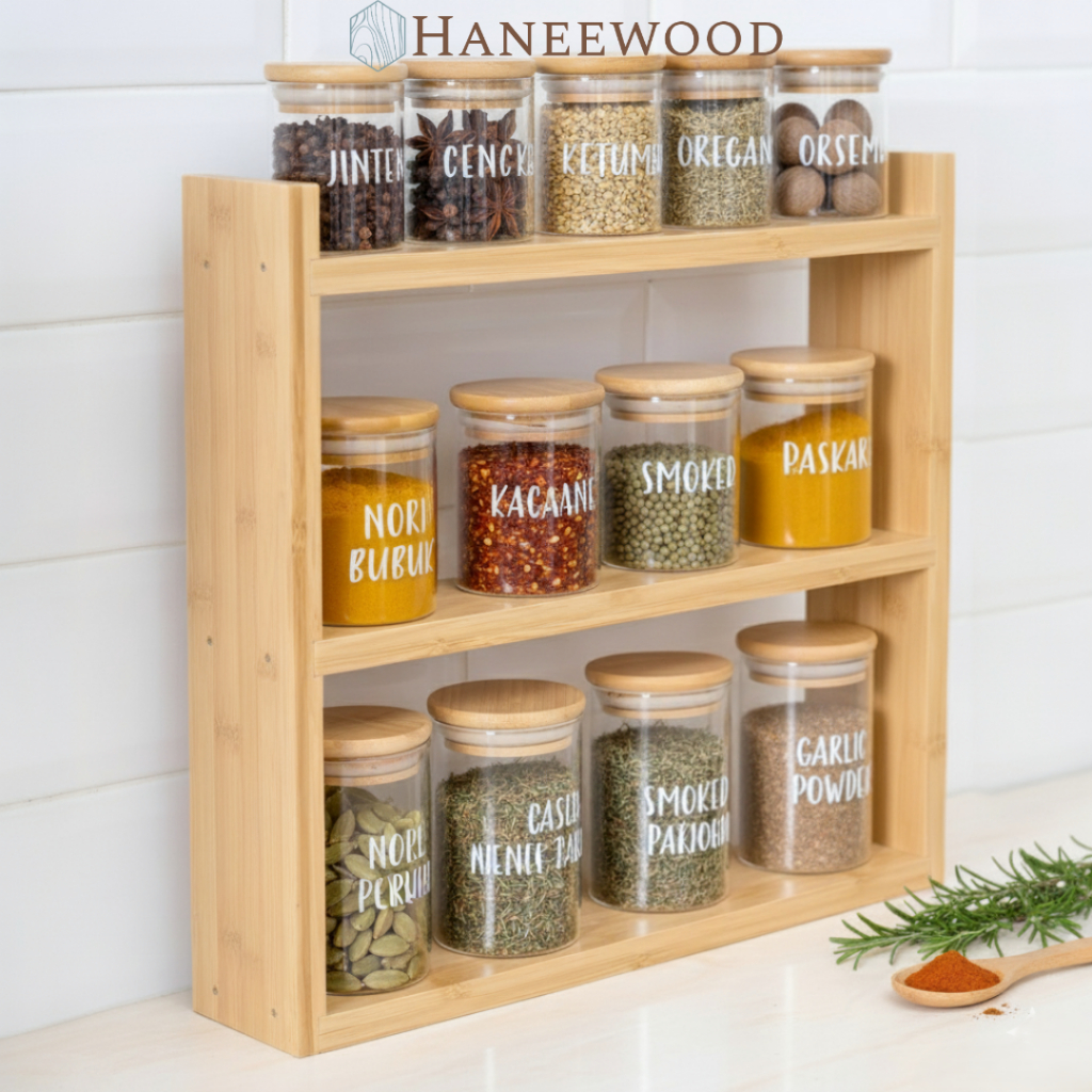 Rak Susun Rak Bumbu Dapur Estetik Korea