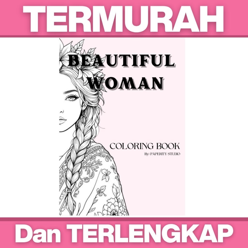 Woman Coloring Book / Coloring Page for adult