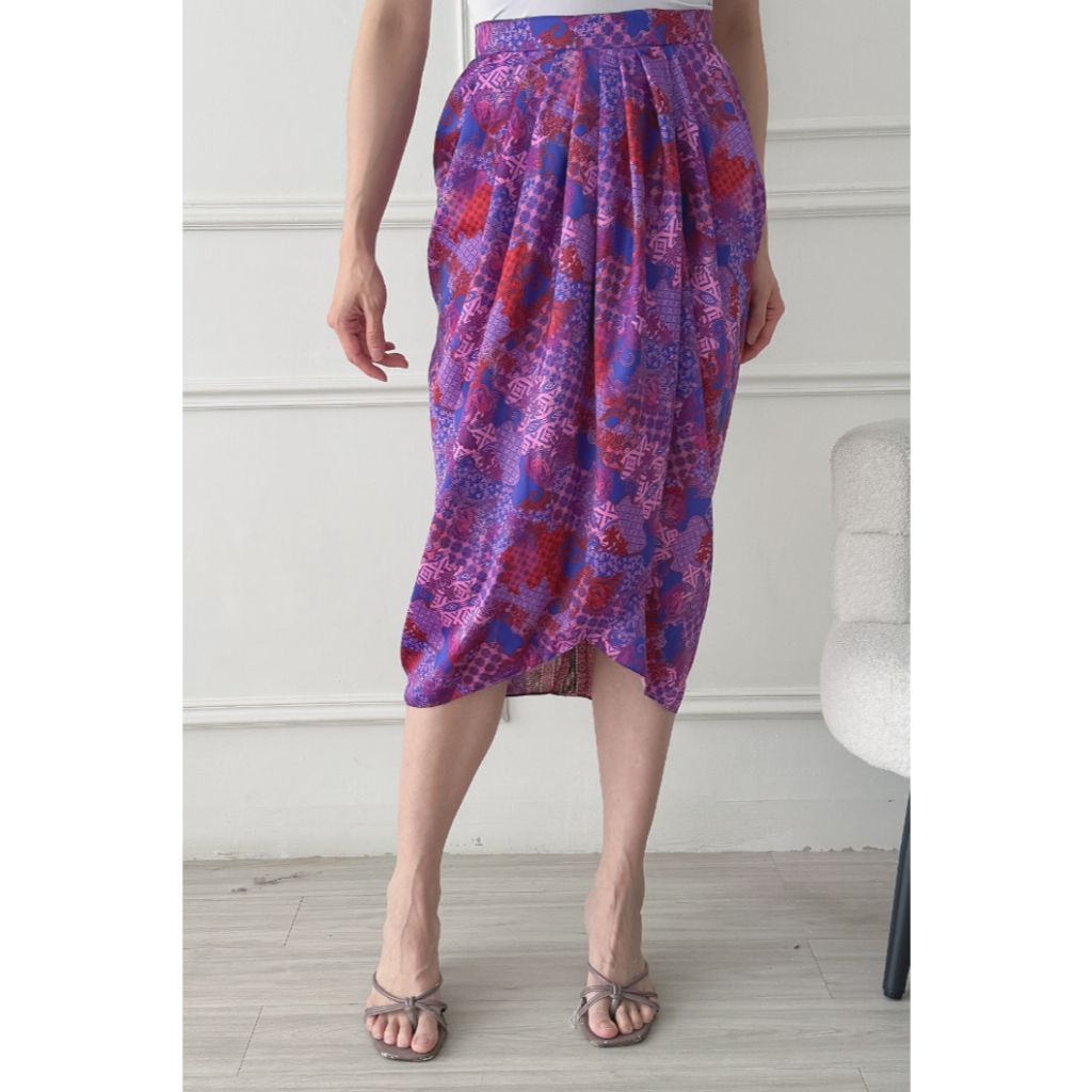 DHIEVINE BATIK Hiranya Jarik Ungu Batik Skirt