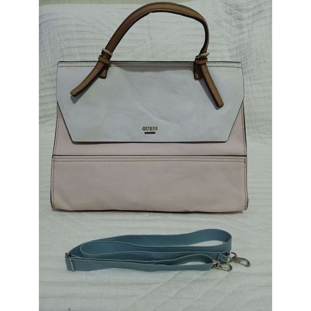 Tas Second - GUESS Huntley Colorblock Top Handle Flap