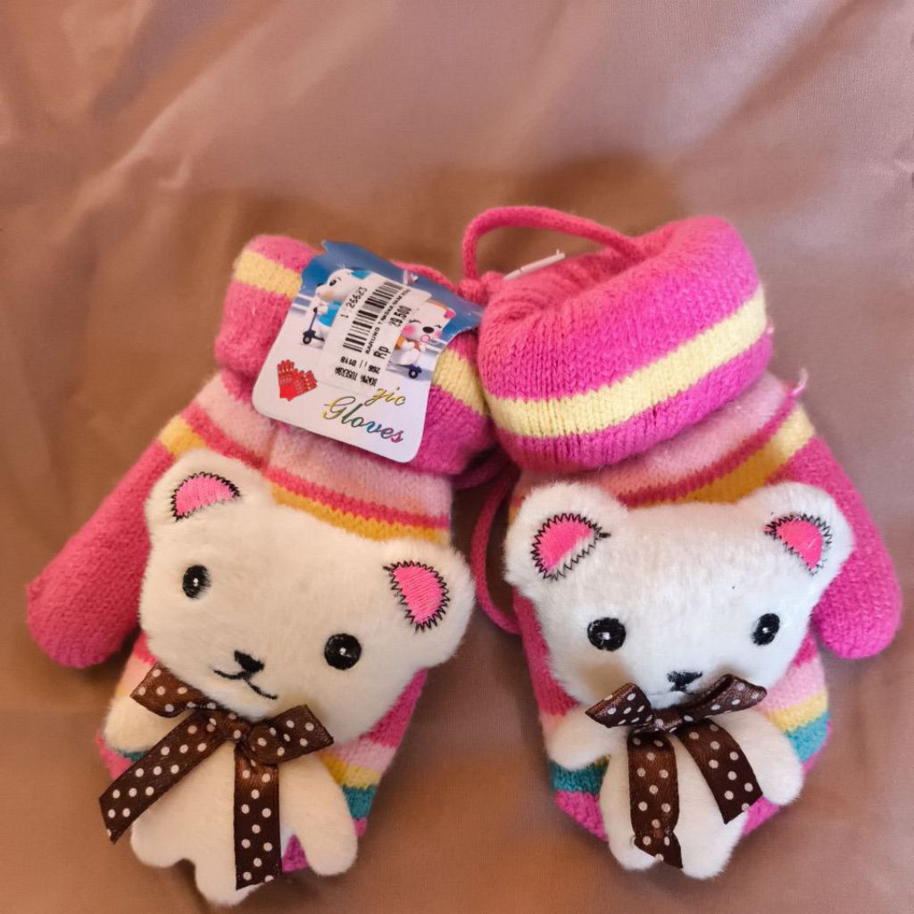 [NEW] Sarung tangan rajut boneka anak perempuan