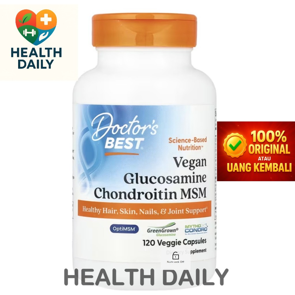 Doctor's Best Vegan Glucosamine Chondroitin MSM 120 Vcaps