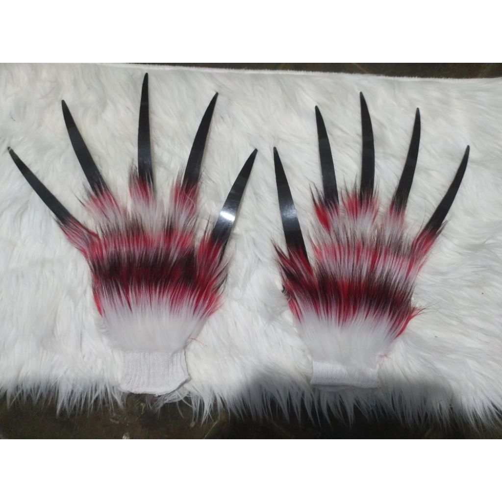 KUKU RANGDA/LEAK WARNA PUTIH MERAH KUKU HITAM