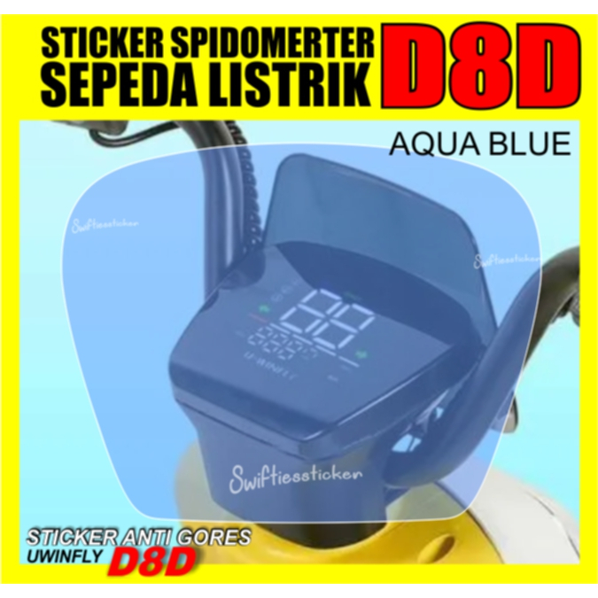 Bisa COD Sticker Antigores Speedometer Sepeda Listrik Uwinfly D8D Aksesoris Sepeda Listrik Uwinfly D