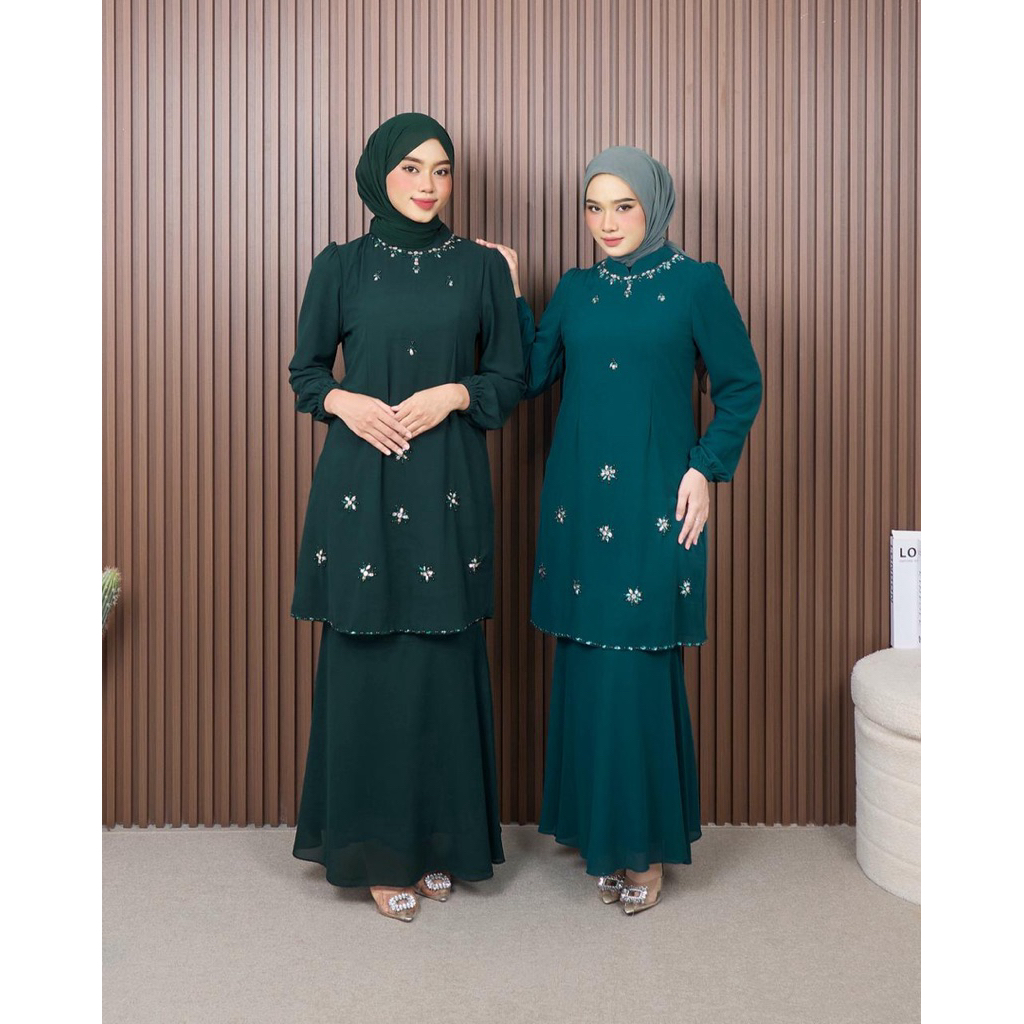 FAMYS - SETELAN ROK DUYUNG MALAY SYAFIRA SET MELAYU KURUNG PAYET 019496