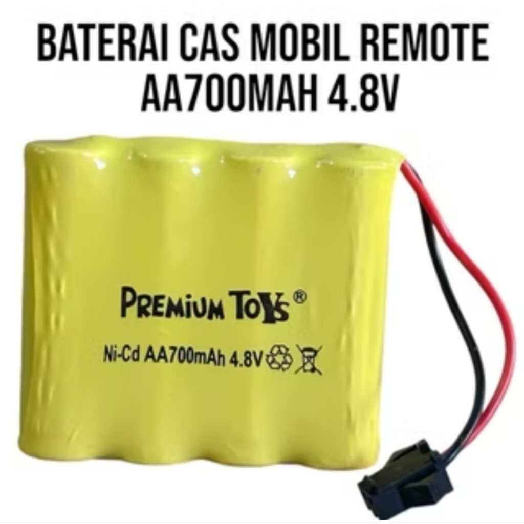 Baterai Cas Untuk Mobil Remot / Battery Batre Charge Mobil Remote Control Ni-Cd AA 700mAh/9000mAh 3.