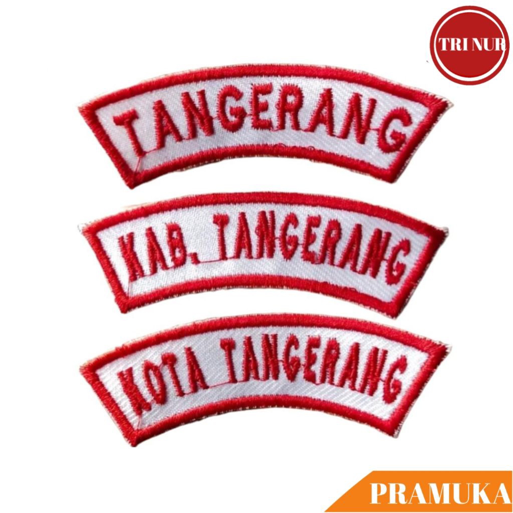 Bed Kwarcab Tangerang Bordir / Lokasi Tangerang Kwarcab Pramuka Bordir / Badge Kwarcab Kabupaten Kot