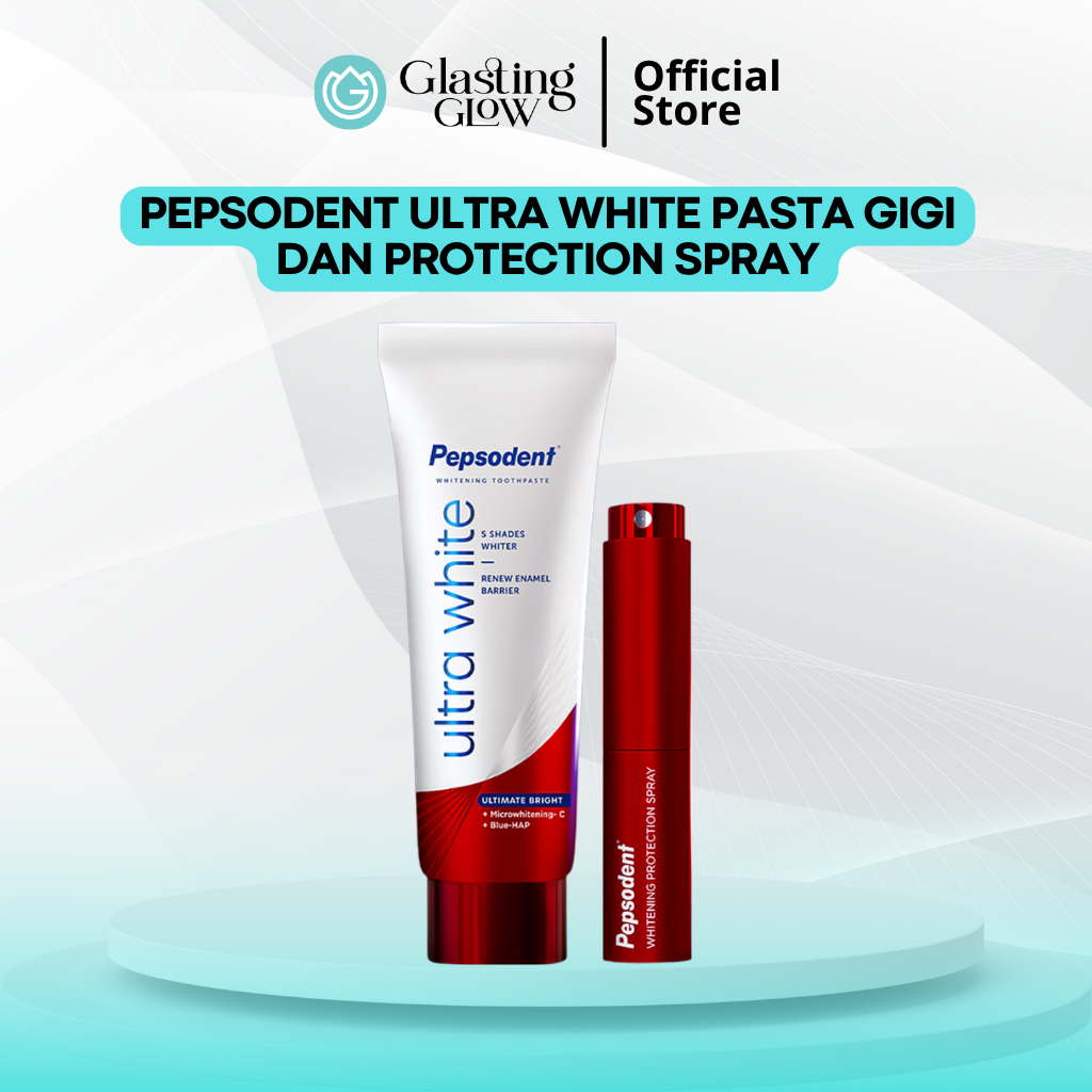 PEPSODENT Ultra White Pasta Gigi 90g | Whitening Protection Spray