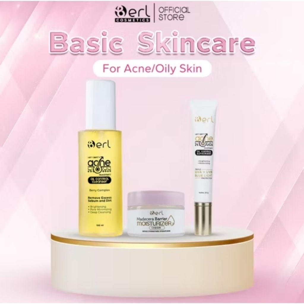 B ERL BASIC Skincare Ance (Wajah Bermalah-Sensitif dan berminyak)(BBA)