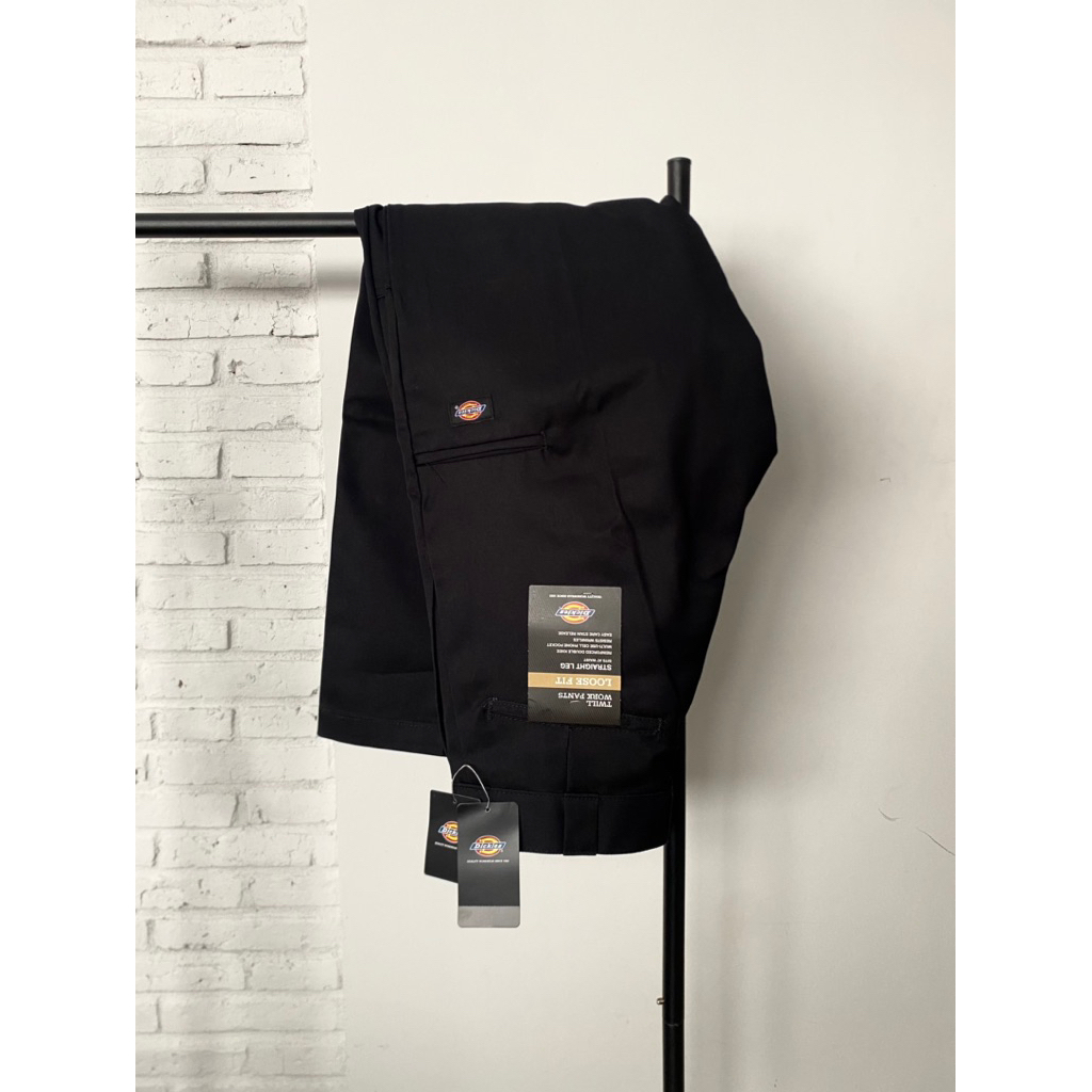 DICKIES - Loose Fit Double Knee Work Pants BLK