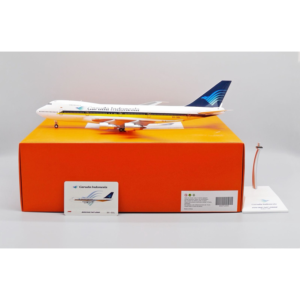 1/200 Garuda Indonesia Hybrid Singapore Airlines Boeing B747-200 9V-SQL JC Wings 1:200 Scale