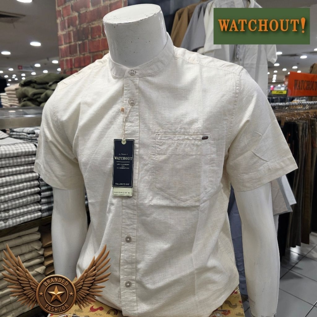 WATCHOUT CASUAL KEMEJA KOKO LENGAN PENDEK WS920000005 CREAM