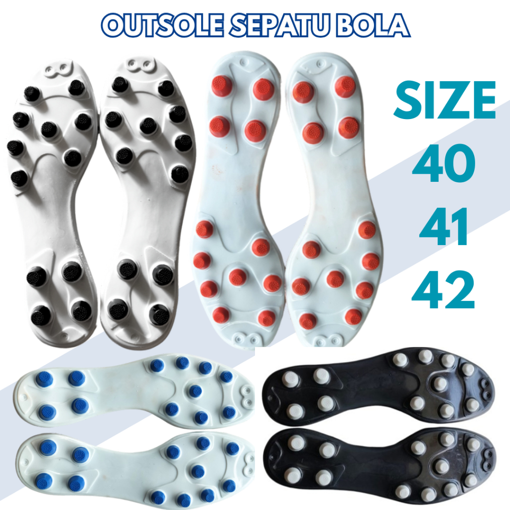 outsol sepatu bola//taplak bawahan sepatu bola polos non merk full bhan TPU spul bulat.