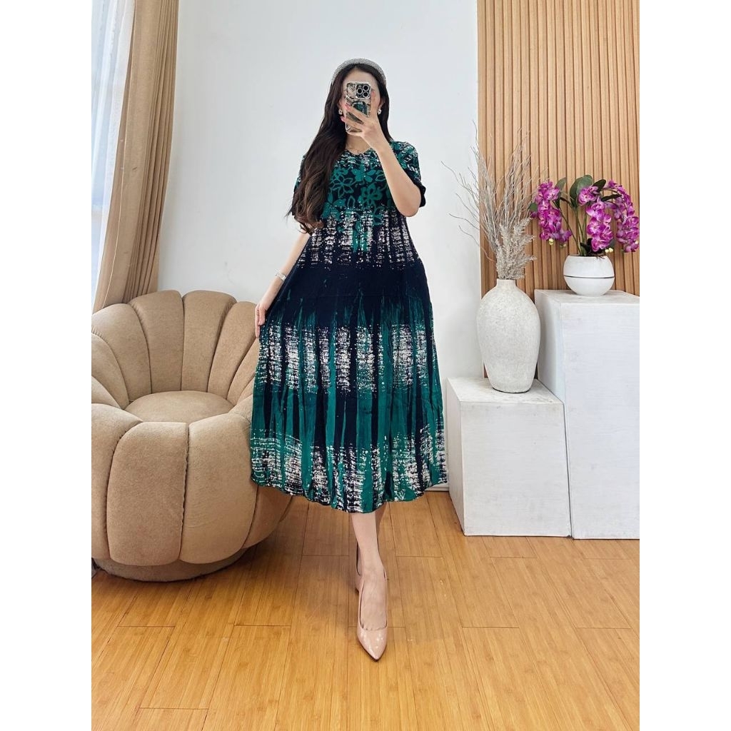 Daster Cap Bahan Rayon Tebal dan Halus Asli Pekalongan