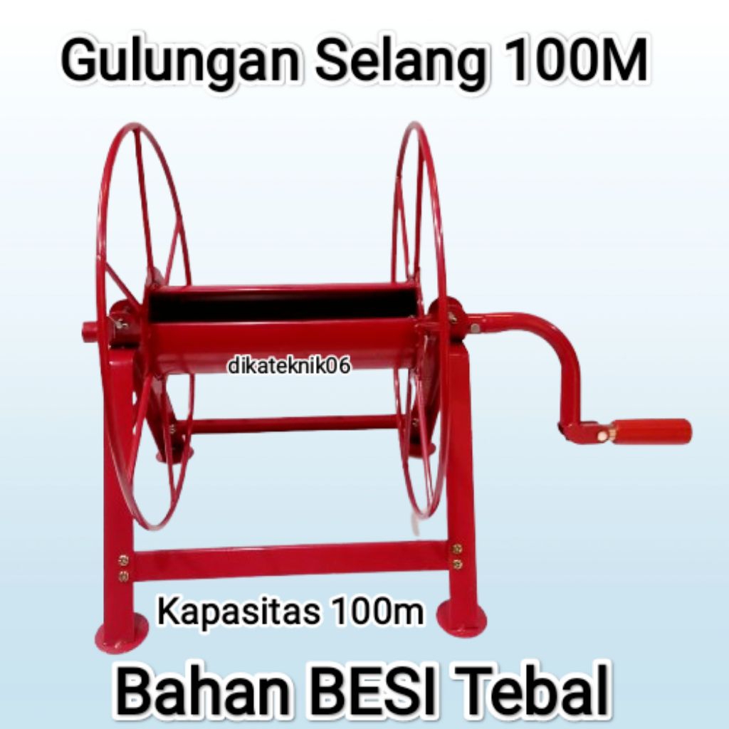 Gulungan selang - hose reel 100m dan 50m / Alat roll gulung selang dan kabel Multifungsi