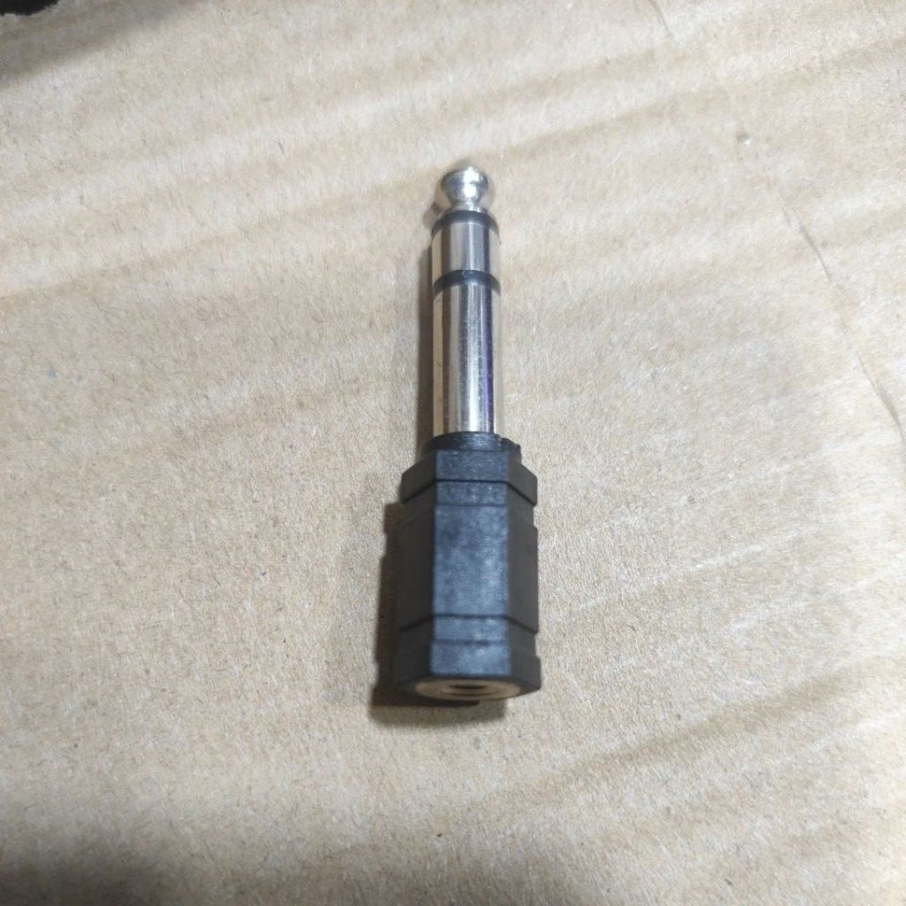 Jack Akai Stereo Plastik to Jack Mini 3.5mm ke 6.5mm Mixer ke Hp