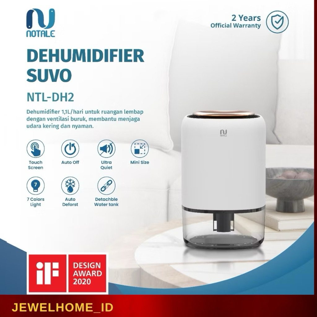Notale Dehumidifier Suvo Penyerap Lembab Ruangan Air Dehumidifier