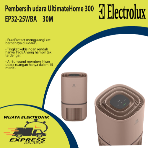 Electrolux EP3225WBA Air Purifier Ultimate Home 300 Krem Kenari 30m²