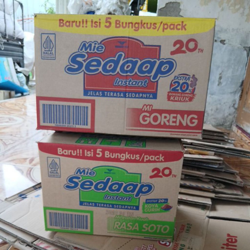 Kardus mie instan // Kardus bekas mie instan // Kardus packing