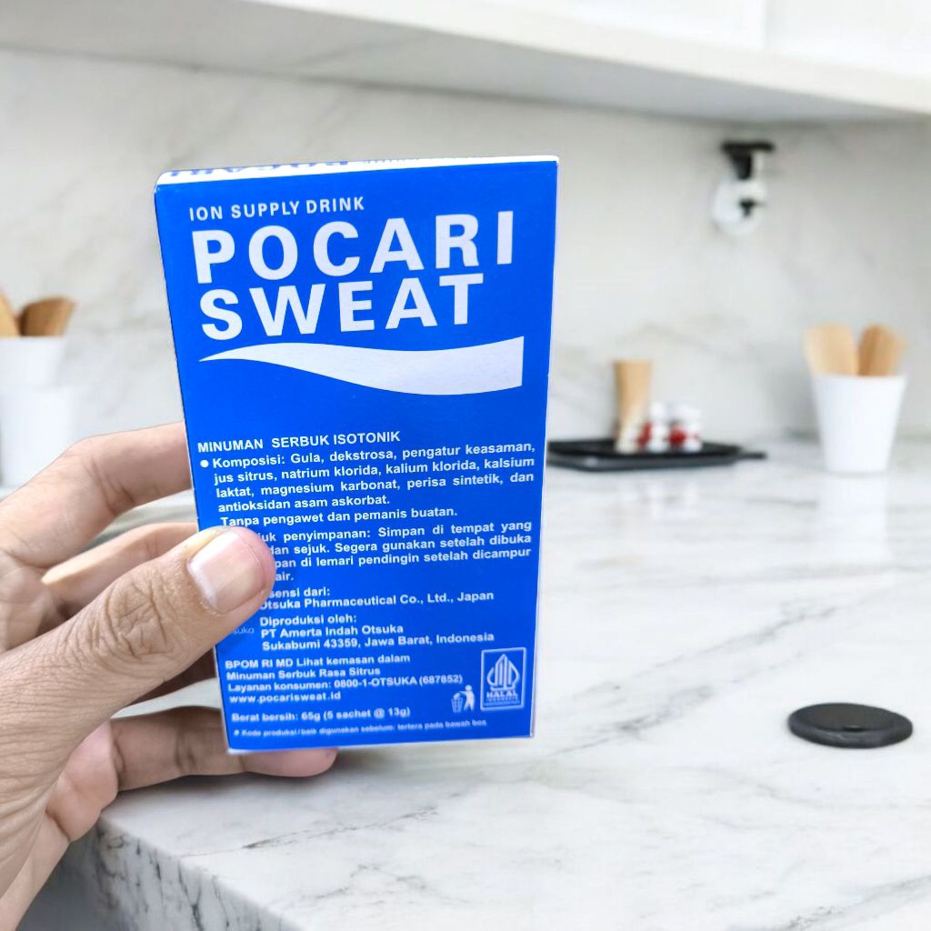 POCARI SWEAT SACHET 13gram Box - Pocari Sweat Serbuk Minuman Isotonik Pengganti Cairan Tubuh yang Hi