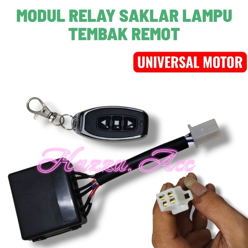 REMOT KEYLESS LAMPU TEMBAK UNIVERSAL MOTOR DAN MOBIL