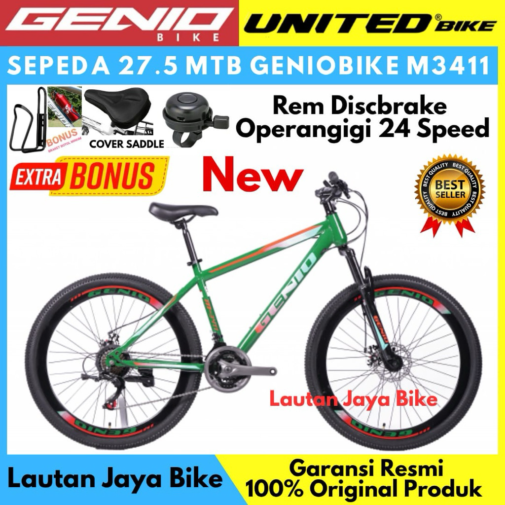 Sepeda 27.5 MTB GENIO M349 M3411 Sepeda Gunung New