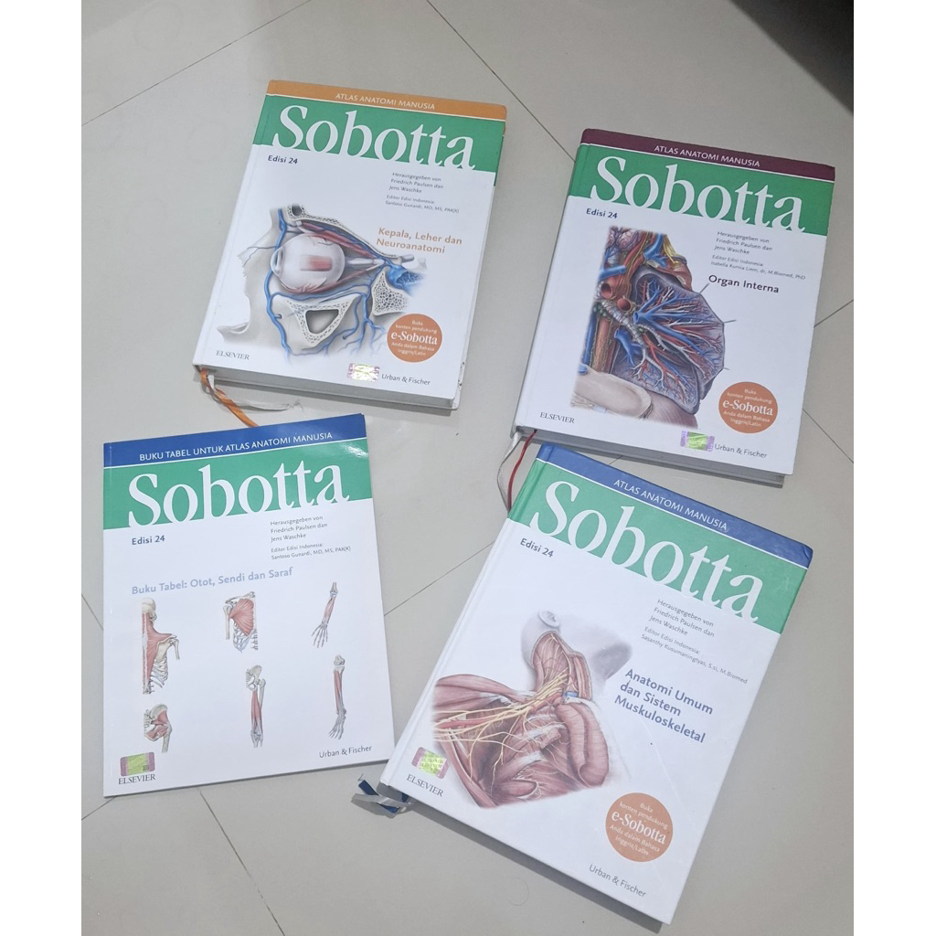 atlas anatomi sobotta edisi 24 (preloved)
