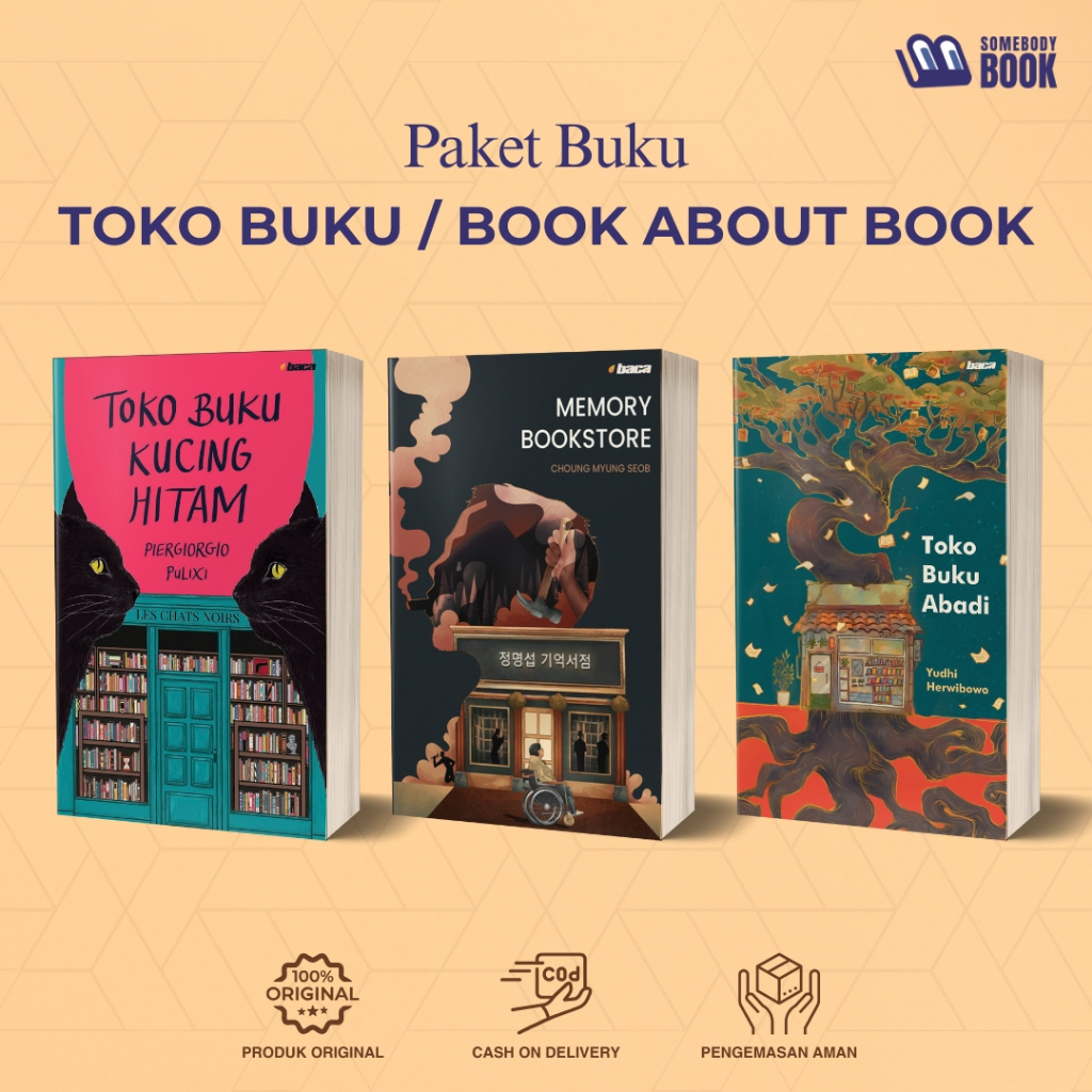 Paket Toko Buku Misteri Thriller: Toko Buku Kucing Hitam, Memory Bookstore, dan Toko Buku Abadi (BAC