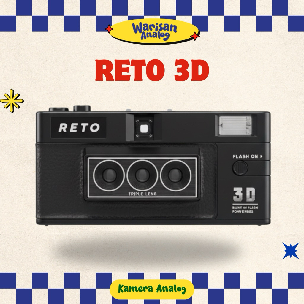 KAMERA ANALOG RETO 3D | REUSABLE CAMERA FILM 35MM | HASIL FOTO RETRO | COCOK UNTUK PEMULA | KAMERA F