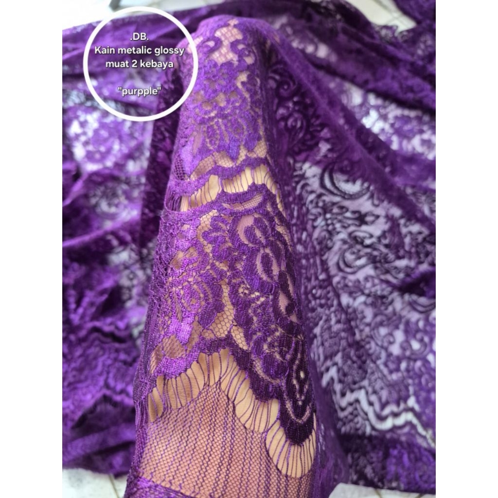 Bakal Kebaya Kain Brokat Pengantin Semi Italy Premium 2,5 mtr