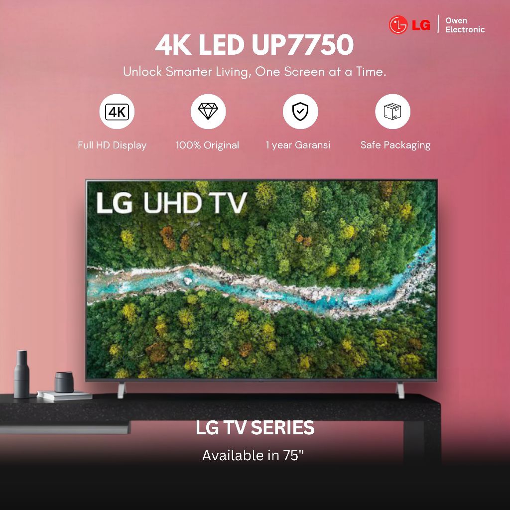 LG Led 4K Smart 75 Inch 75UP7750 UP7750