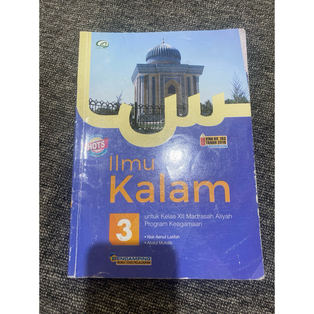 ilmu kalam untuk kelas xii madrasah aliyah