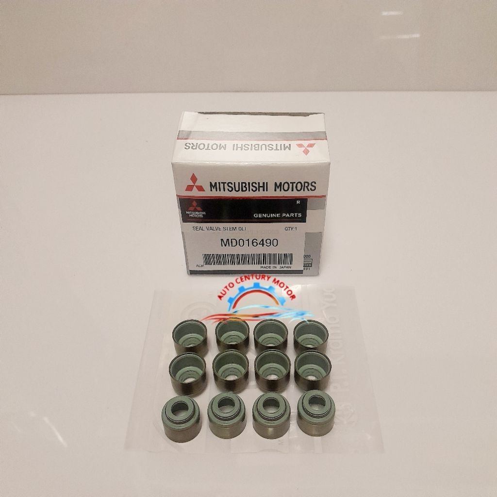SEAL KLEP VALVE STEM OLI MITSUBISHI KARBU INJEK T120SS 1SET 12PCS ORI GARANSI 1BULAN